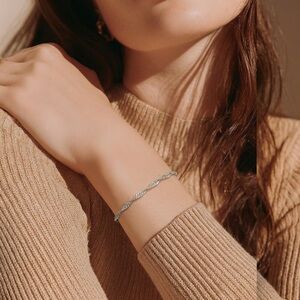 925 Silver Rope Chain Bracelet